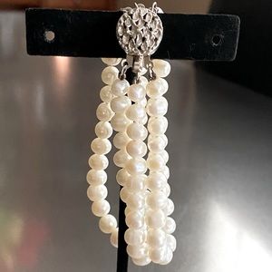 Three Strand Cultured Pearl Bracelet